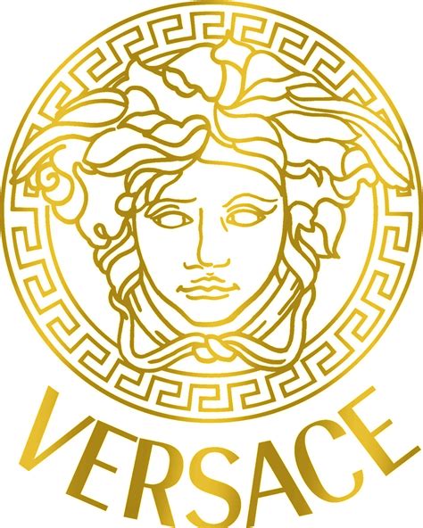 versace logo in gold|Versace logo greek mythology.